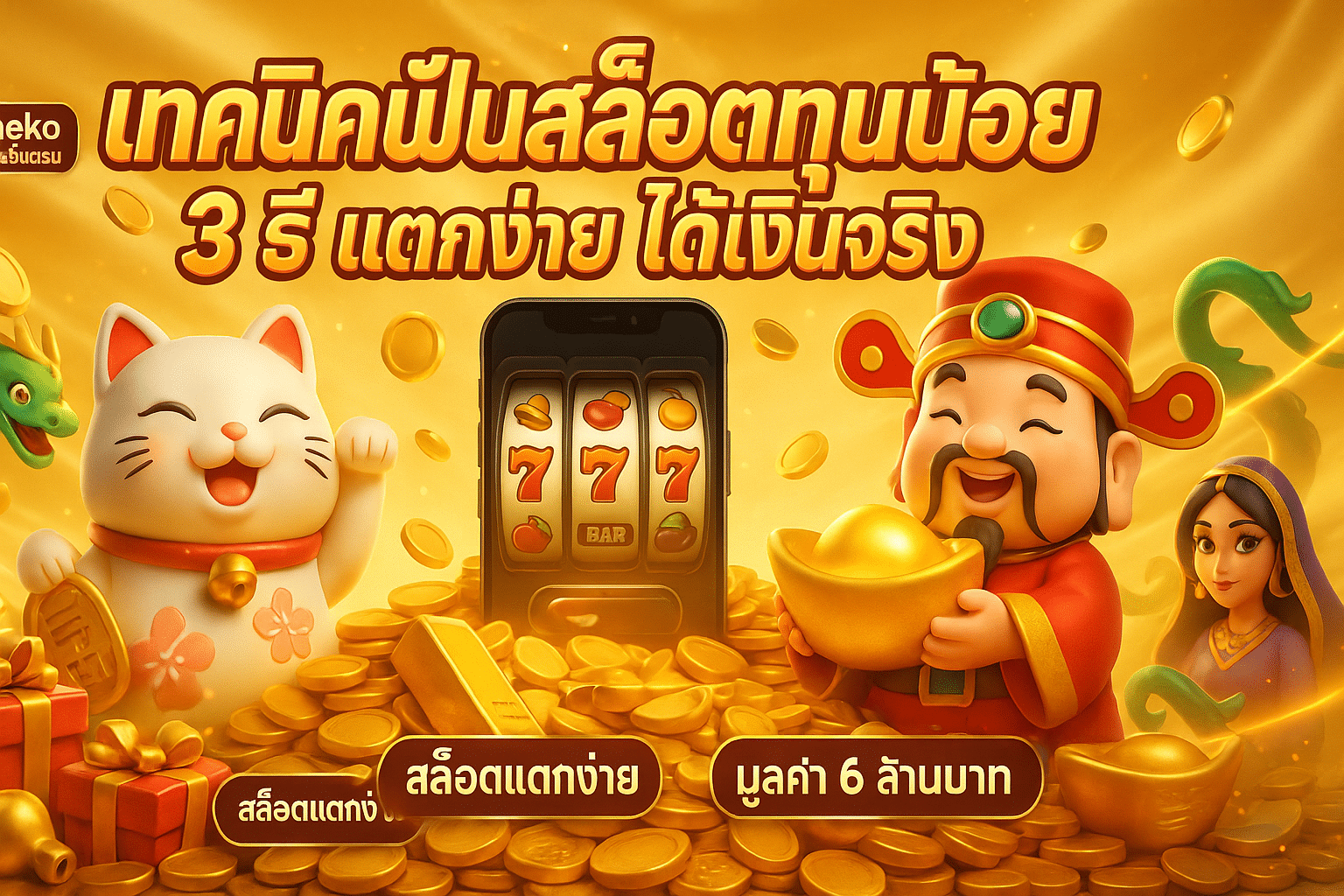 เทคนิคปั่นสล็อตทุนน้อย
