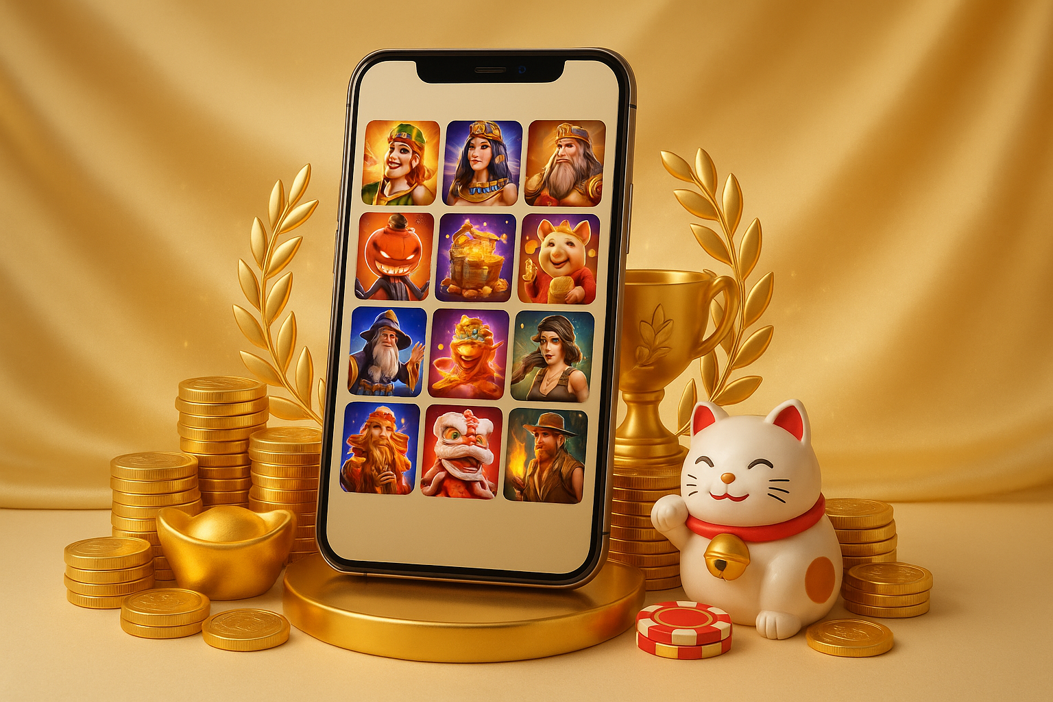 ภาพจัดอันดับ 10 เกมยอดนิยมและแนวทางเลือกเกมในโหมด ทดลองเล่นสล็อต 77neko