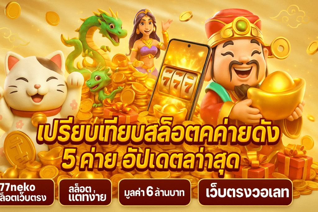 เปรียบเทียบสล็อตค่ายดัง