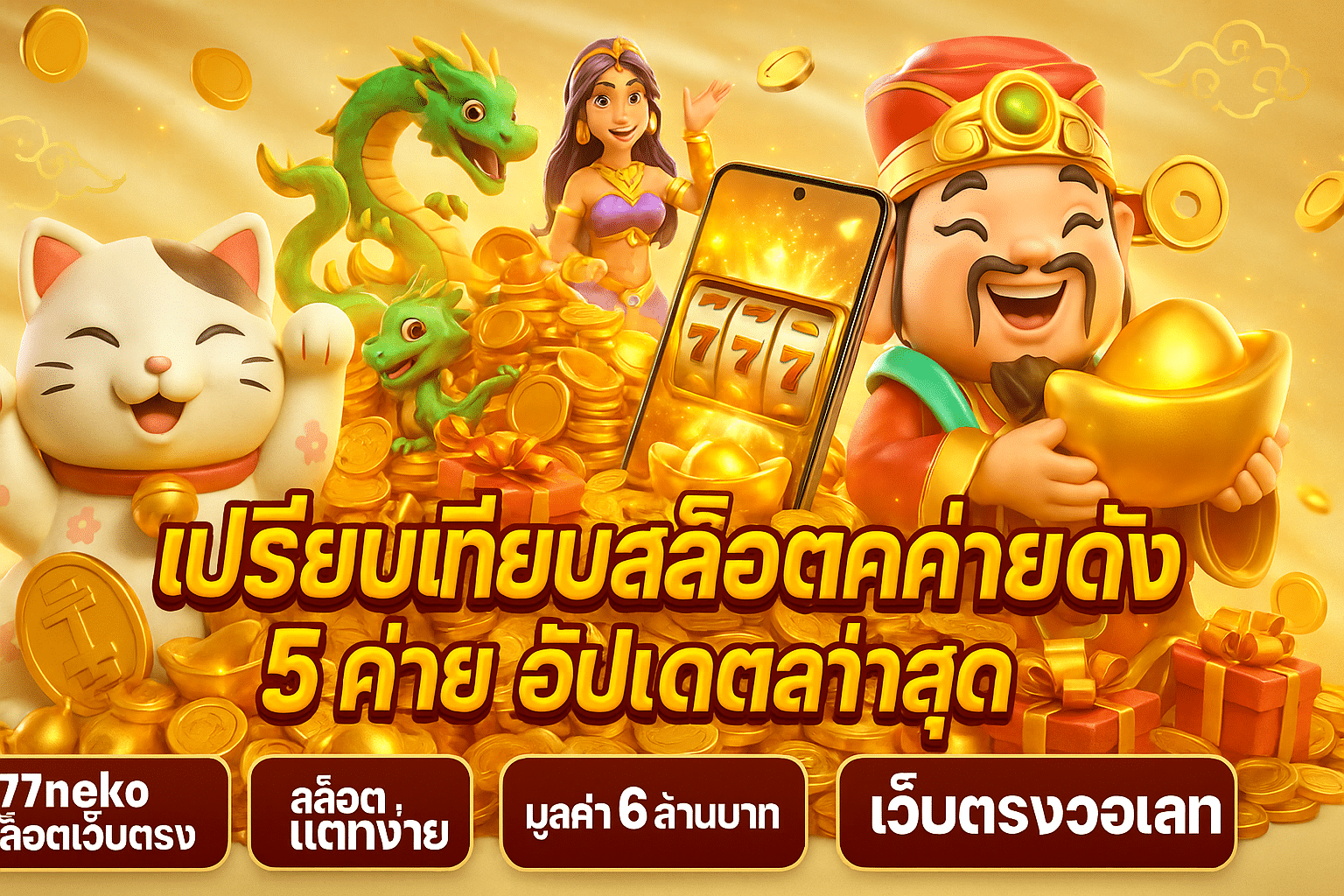 เปรียบเทียบสล็อตค่ายดัง